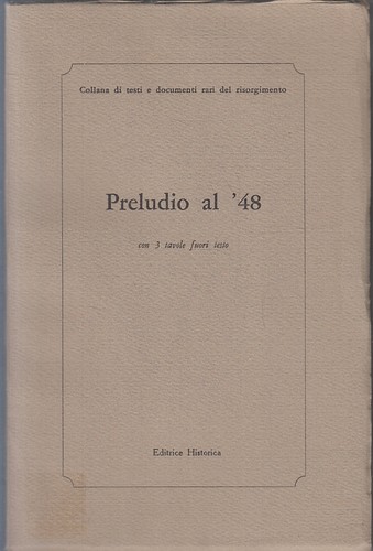 Preludio historica - preludio, al