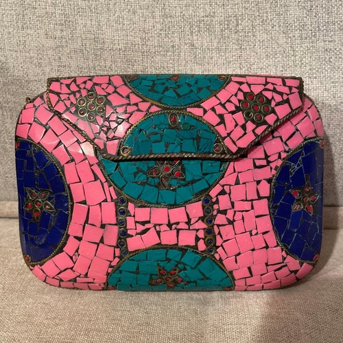 Borsa pochette piastrelle