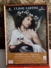Ulisse Sartini "Angeli" Firmato Dall'artista Manifesto 2008 Piacenza 