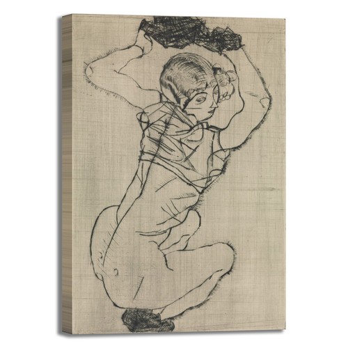 Schiele donna accovacciata
