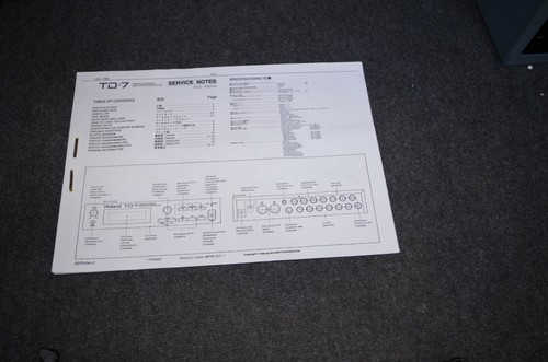 Roland service notes su - roland,