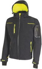 U-Power GIACCA SOFTSHELL SPACE Col. Nero/Giallo  Mis. XXL
