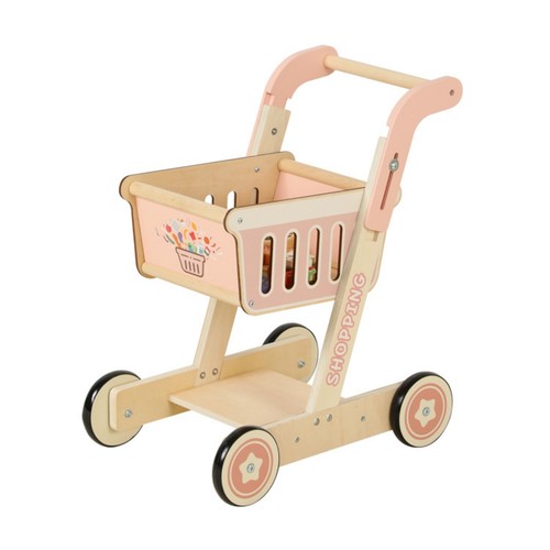 Carrello spingibile legno - carrello,