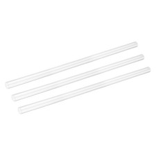3Pcs Clear Rigid Acrylic Pipe, 11mm ID x 15mm OD 18" Round Clear Plastic Tube
