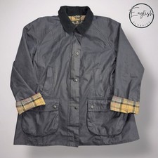 Barbour Beadnell Giacca di Cera Donna UK 18 Navy 