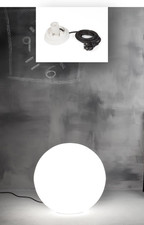 Sfera Lampada Globo Luminoso Da Giardino Diametro Cm 55 Illuminazione Doppia Ric