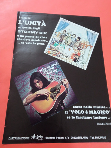 Pubblicita 1972 stormy six - 1972,