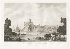 Catania Etna Sicilia Italia Acquaforte Incisione Saint Non