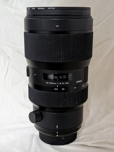 Sigma 100 8 dc con - 50-100, f/1.8