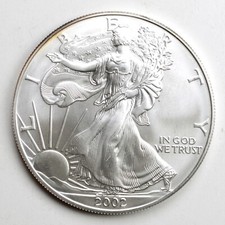 USA 1 One Dollar Liberty Oncia 2002 - Argento Silver