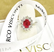 Anello con rubino - con, e