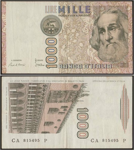 1000 lire marco polo - lire,