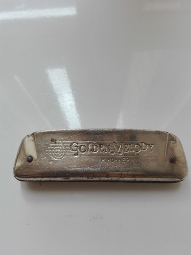 Hohner golden melody harmonica - golden,