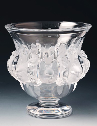Lalique dampierre bird vase - dampierre,