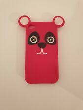 COVER PER  APPLE IPHONE 4 - IPHONE 4S  MORBIDA FUCSIA FORMA ORSETTO