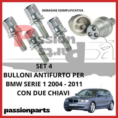 Kit bulloni antifurto cerchi - bulloni,