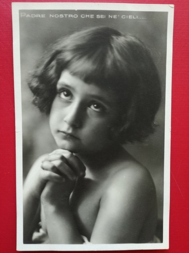 Cartolina foto bimba - cartolina,