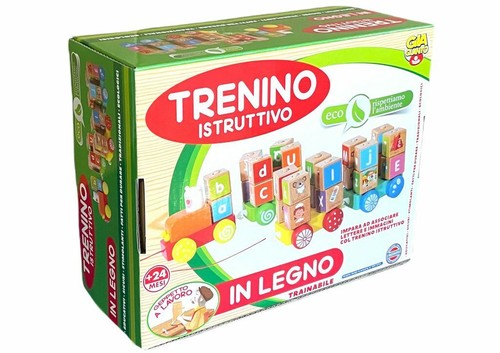 Trenino istruttivo legno - istruttivo, in