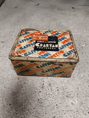 Scatola latta anni - latta, caffè