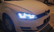 FARI   GOLF 7 +MOTORINI ANGEL EYES LED DAYLINE CROMO DRL CON FRECCE LED 12--17  