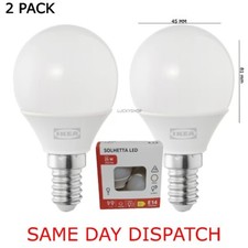 Confezione 2 Lampadine Led Solhetta E14 250 Lumen Lampadario Opale Bianco Caldo