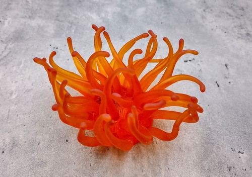 Anemone faux arancione giallo - faux, arancione/giallo