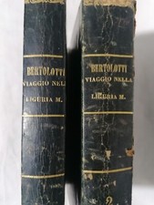 Viaggio Nella Liguria Marittima Libro Antico Davide Bertolotti 1834 Botta 2 tomi