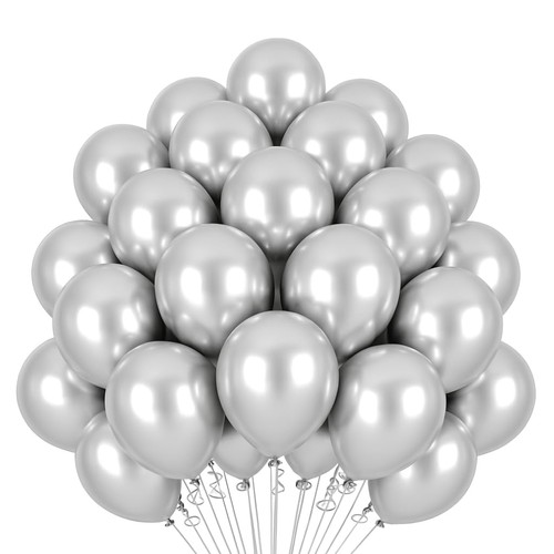 Palloncini argento 30 - 50,