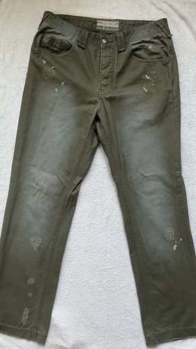 Jeans uomo parish verde taglia - verde,