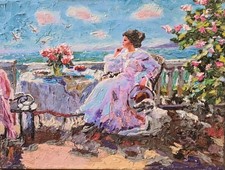 Quadro olio su tela dipinto