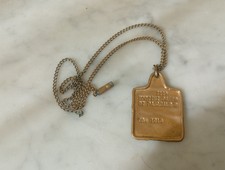Piastrina di riconoscimento regio esercito   dog tag ww2 1915 Orig.100%  Vedila.