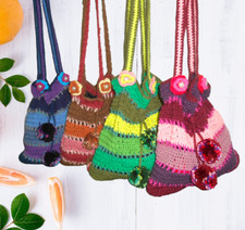 Borsa a tracolla Boho Pom Pom