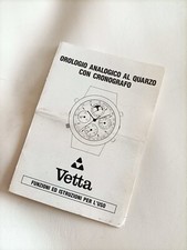 VETTA Libretto istruzioni