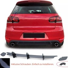 Diffusore posteriore sportivo inserto splitter per VW Golf6 /MK6 GTI 08-12 nero lucido