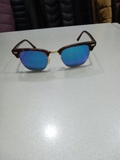 Ray-Ban Rb3016 Clubmaster Montatura Marrone Lenti Blu Tg49 Discrete condiz. C917
