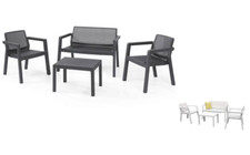 Salotto Da Esterno Giardino Set Rattan Polirattan Salottino Keter Emily Terrazzo