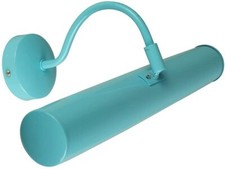 Applique Gemini Lampada da Parete Moderna Orientabile con 2 Luci Turchese - E14