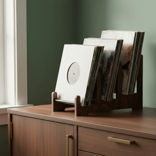 Espositore porta album marrone