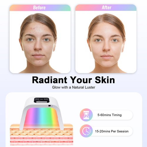Maschera viso led - maschera,