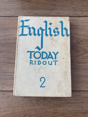 English today ronald ridout - english, 2
