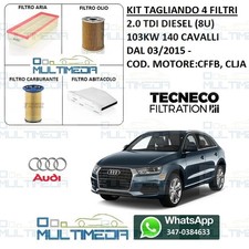 KIT TAGLIANDO 4 FILTRI AUDI Q3