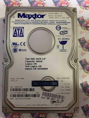 Hard disk sata 160gb - disk,