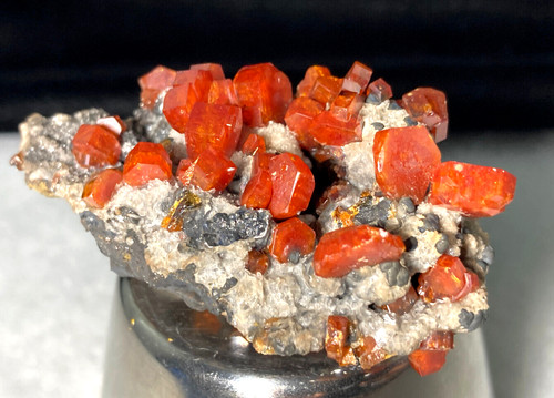 Vanadinite crystals matrix - crystals, on