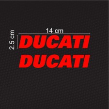 2 Adesivi Compatibili Ducati Stile Monster, Panigale, Scrambler, Multistrada