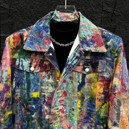 Uomo arcobaleno colore jeans - arcobaleno,