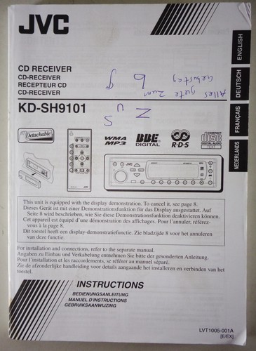 Istruzioni uso manuale jvc - istruzioni, /