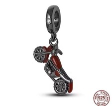 Charm Moto Classico Nero Rosso