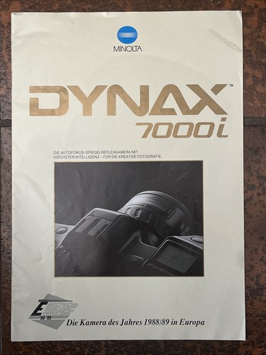 Minolta dynax 7000i brochure - minolta,