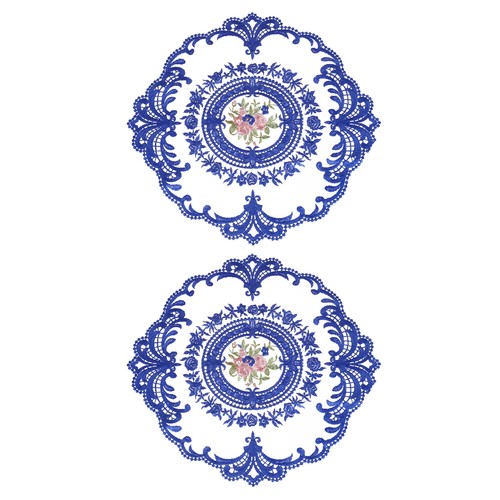 2pcs tovagliette pizzo retrò - 2pcs,