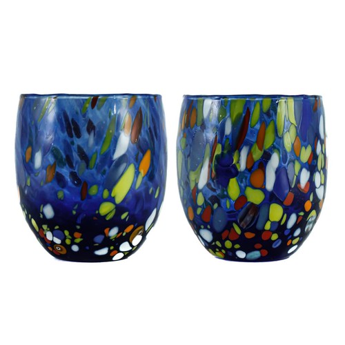Coppia murano vetro bere - murano,